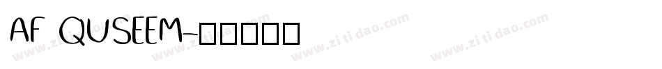 AF QUSEEM字体转换